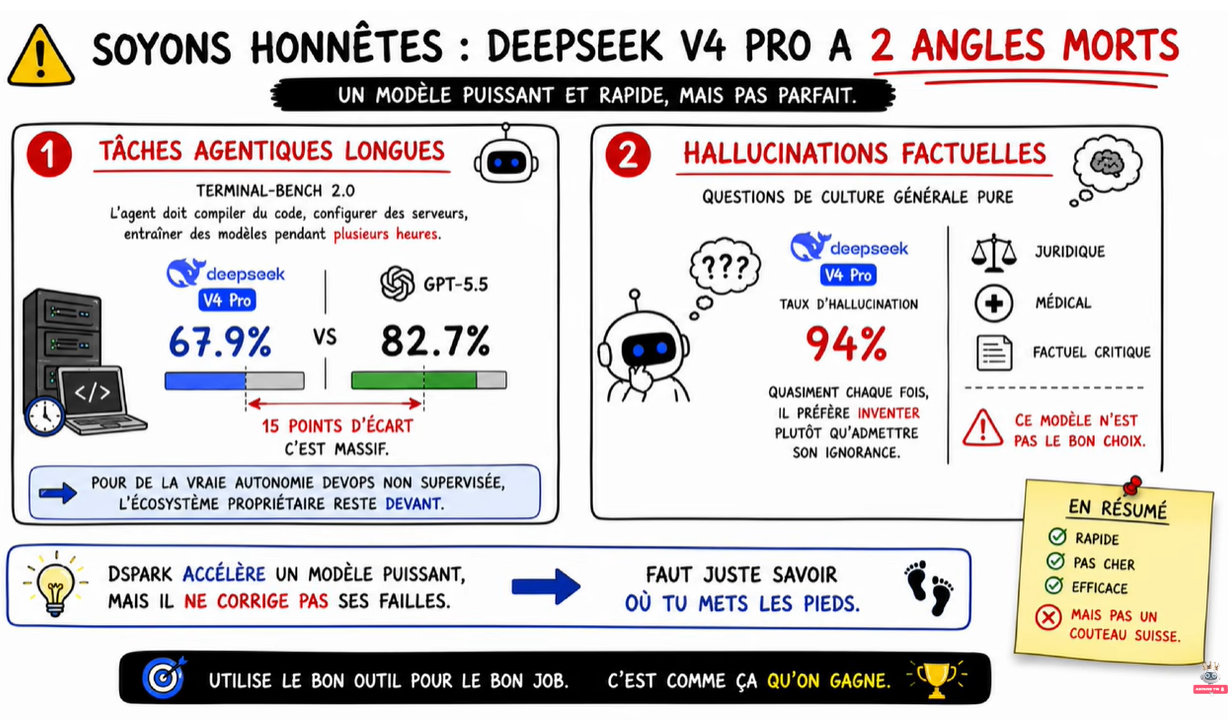 Soyons honnêtes : DeepSeek V4 Pro a 2 angles morts