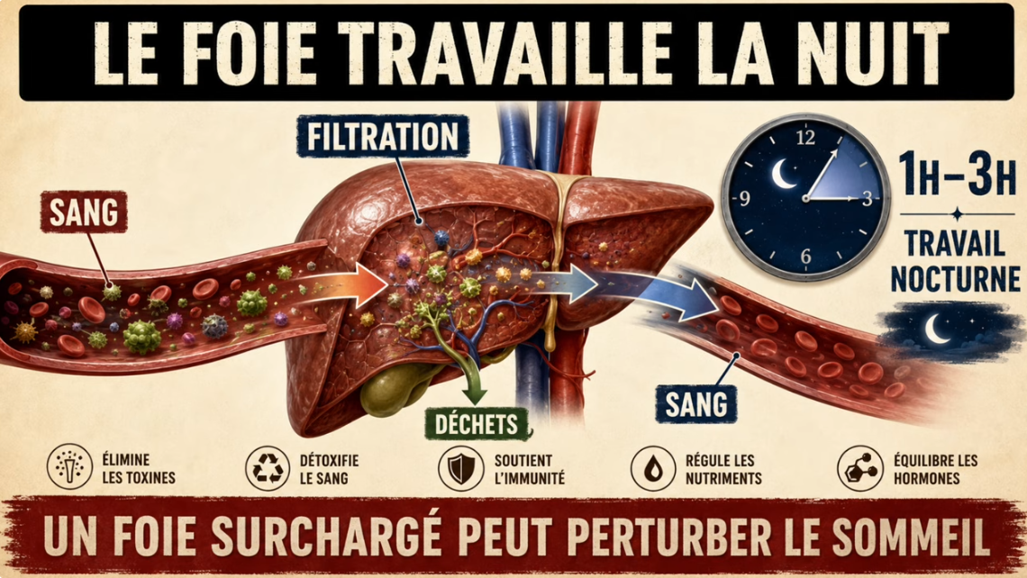 Graphique du cycle circadien de la TSH du soir à l'aube
