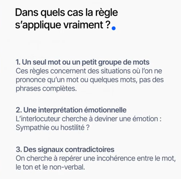 Cas d'application de la règle des 7-38-55