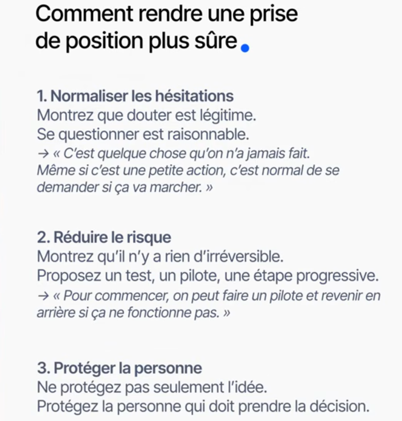Make it safe : dérisquer l'idée